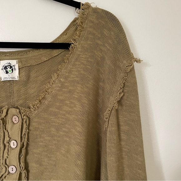 FP We The Free | Olive Button Crop Cardigan | Size Small - Picture 5 of 13
